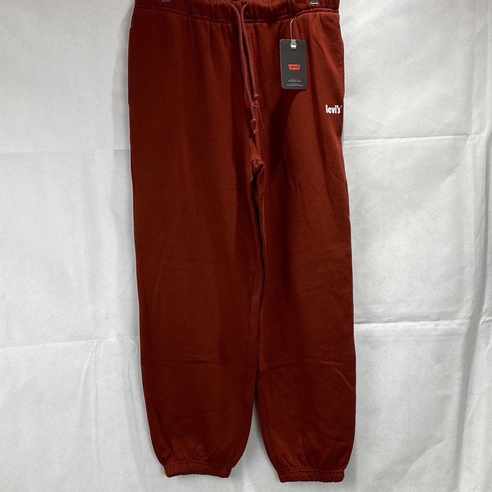 New Levi’s Women’s Sweatpants Brown Medium Jogger Drawstring Cotton Blend